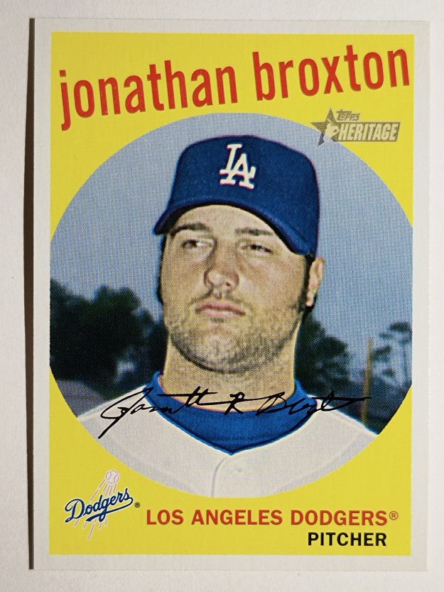 2008 Topps Heritage #77 Jonathan Broxton