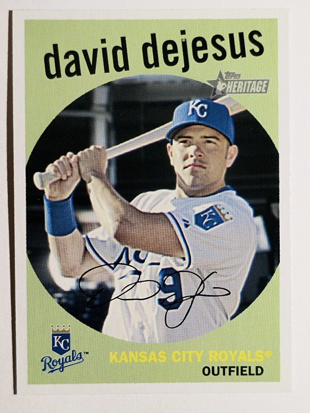 2008 Topps Heritage #87 David DeJesus
