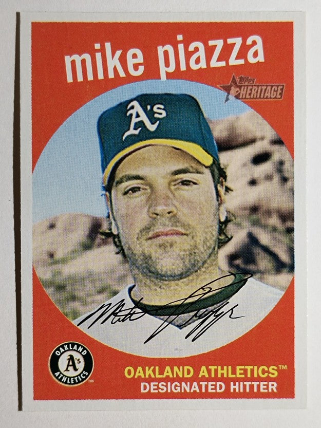 2008 Topps Heritage #93 Mike Piazza