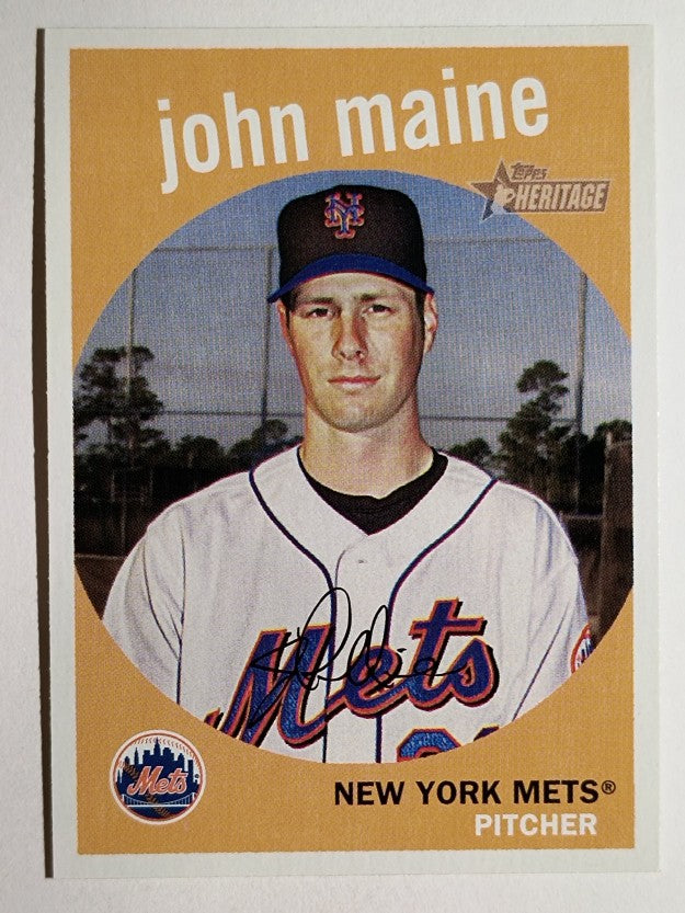 2008 Topps Heritage #107 John Maine