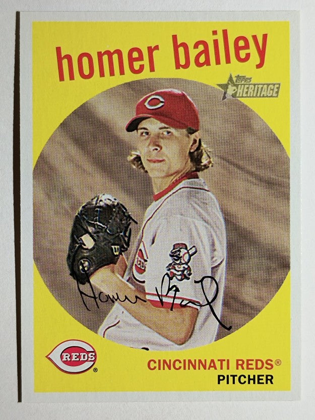 2008 Topps Heritage #110 Homer Bailey
