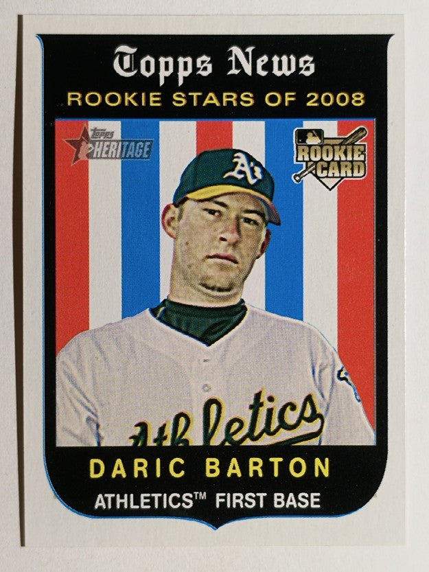 2008 Topps Heritage #117 Daric Barton GB SP