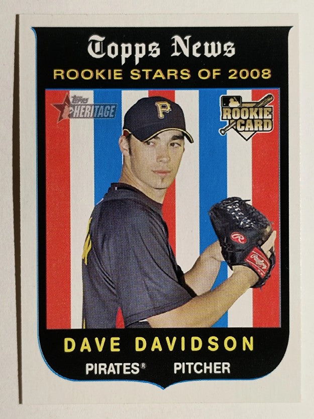 2008 Topps Heritage #121 Dave Davidson RC