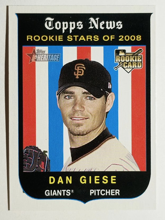 2008 Topps Heritage #126 Dan Giese GB SP