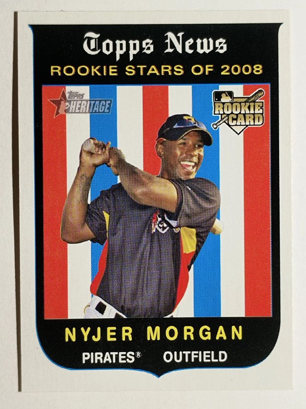 2008 Topps Heritage #136 Nyjer Morgan