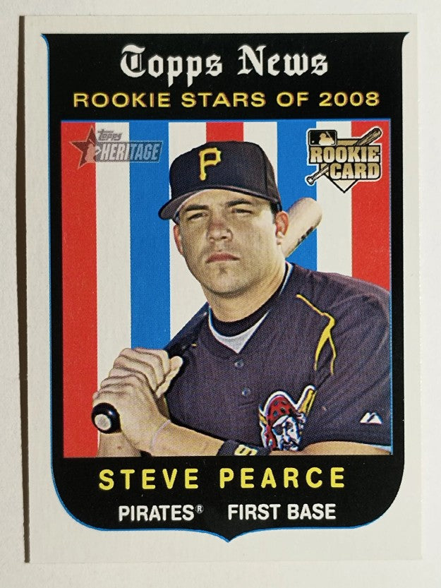 2008 Topps Heritage #138 Steve Pearce RC