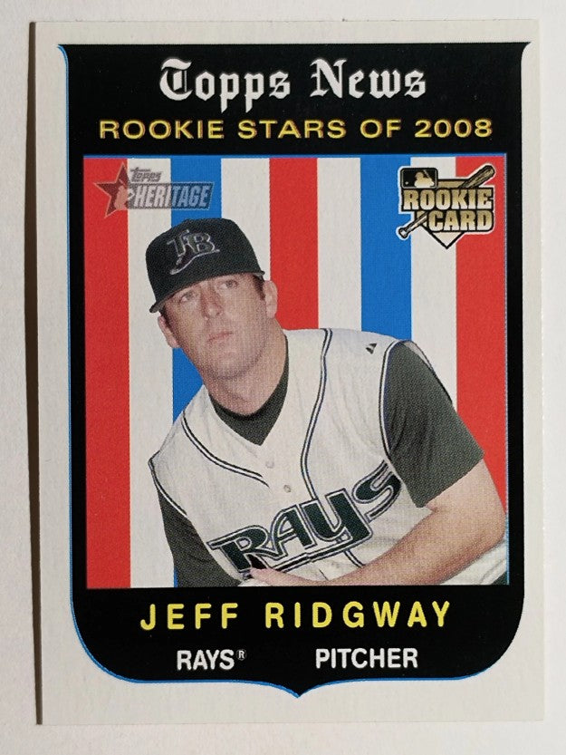 2008 Topps Heritage #139 Jeff Ridgway RC