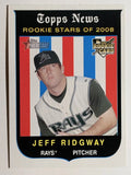 2008 Topps Heritage #139 Jeff Ridgway RC