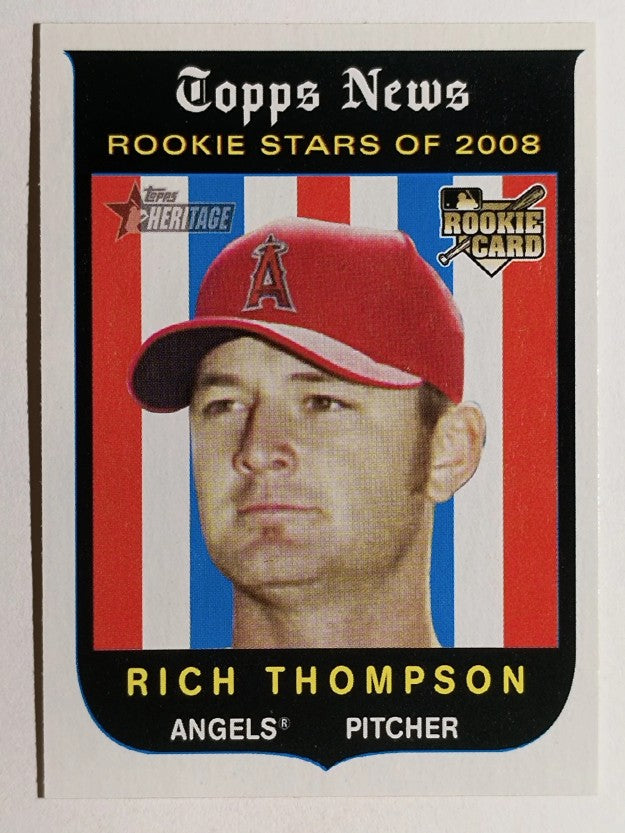 2008 Topps Heritage #142 Rich Thompson RC