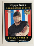 2008 Topps Heritage #143 Erick Threets