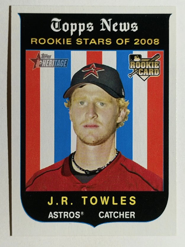 2008 Topps Heritage #144 J.R. Towles RC
