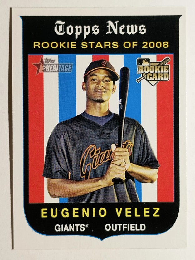 2008 Topps Heritage #145 Eugenio Velez RC