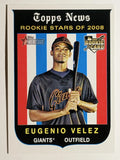 2008 Topps Heritage #145 Eugenio Velez RC