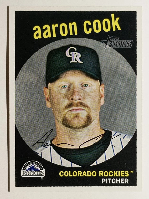 2008 Topps Heritage #158 Aaron Cook