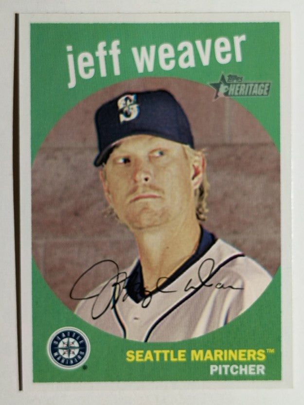 2008 Topps Heritage #175 Jeff Weaver GB SP