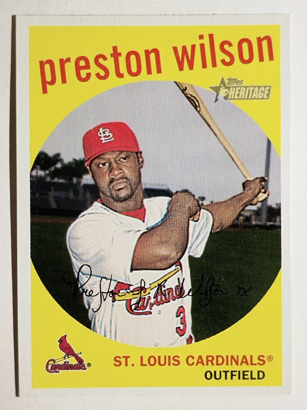 2008 Topps Heritage #176 Preston Wilson GB SP