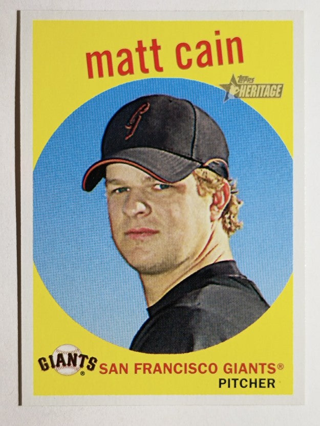2008 Topps Heritage #182 Matt Cain