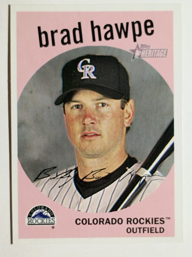 2008 Topps Heritage #185 Brad Hawpe GB SP