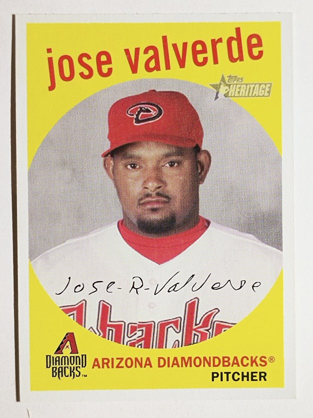 2008 Topps Heritage #196 Jose Valverde GB SP