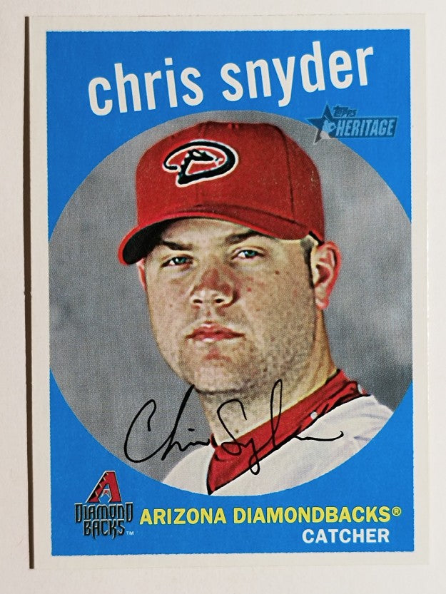 2008 Topps Heritage #221 Chris Snyder