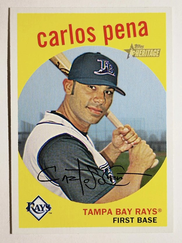 2008 Topps Heritage #244 Carlos Pena