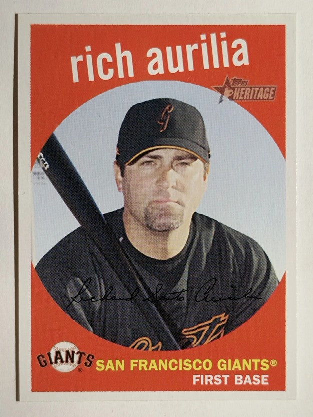 2008 Topps Heritage #256 Rich Aurilia