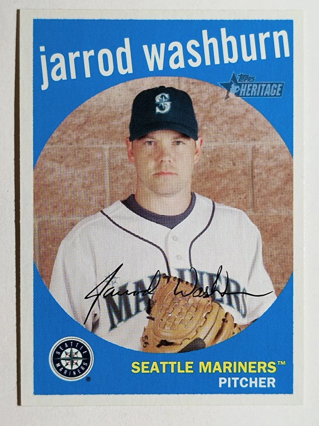 2008 Topps Heritage #257 Jarrod Washburn
