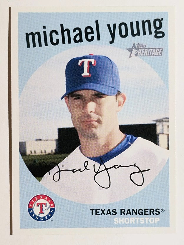 2008 Topps Heritage #259 Michael Young