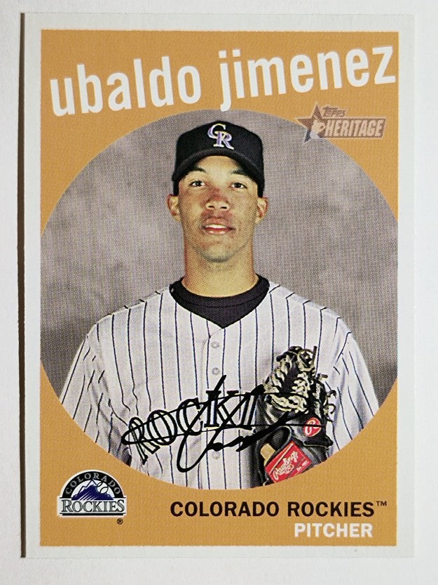 2008 Topps Heritage #274 Ubaldo Jimenez