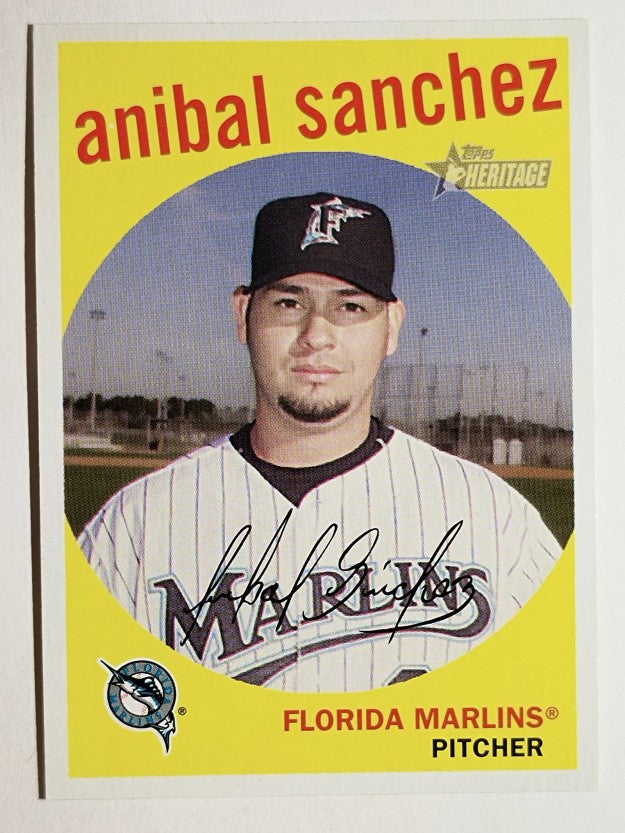 2008 Topps Heritage #275 Anibal Sanchez