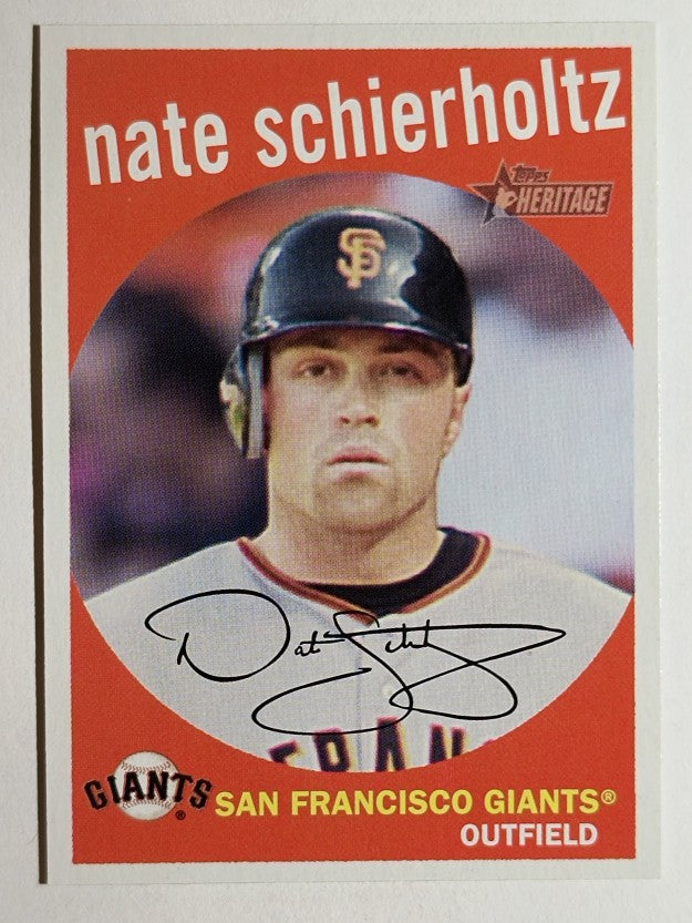 2008 Topps Heritage #280 Nate Schierholtz