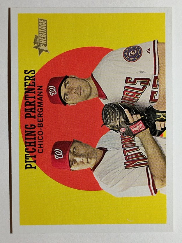 2008 Topps Heritage #291 Matt Chico/Jason Bergmann GB SP
