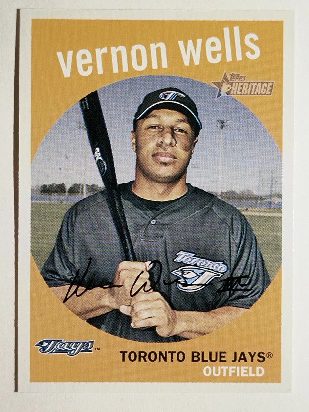 2008 Topps Heritage #341 Vernon Wells