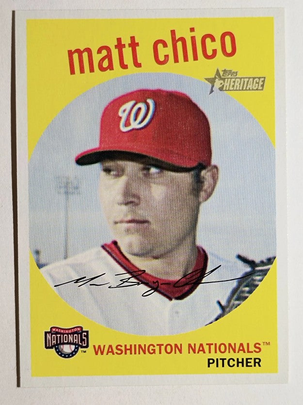 2008 Topps Heritage #342 Matt Chico