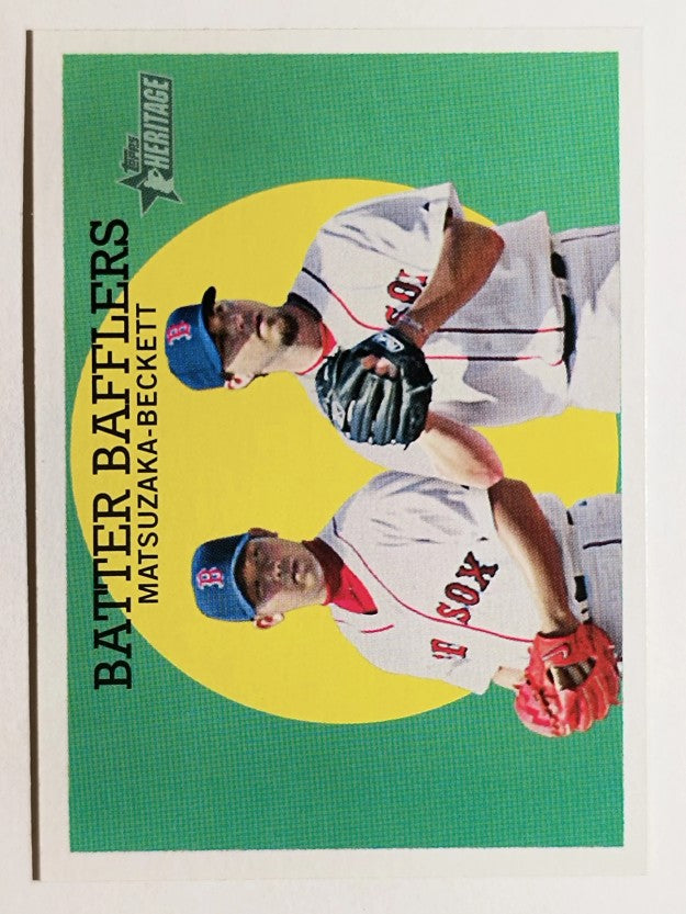 2008 Topps Heritage #346 Daisuke Matsuzaka/Josh Beckett