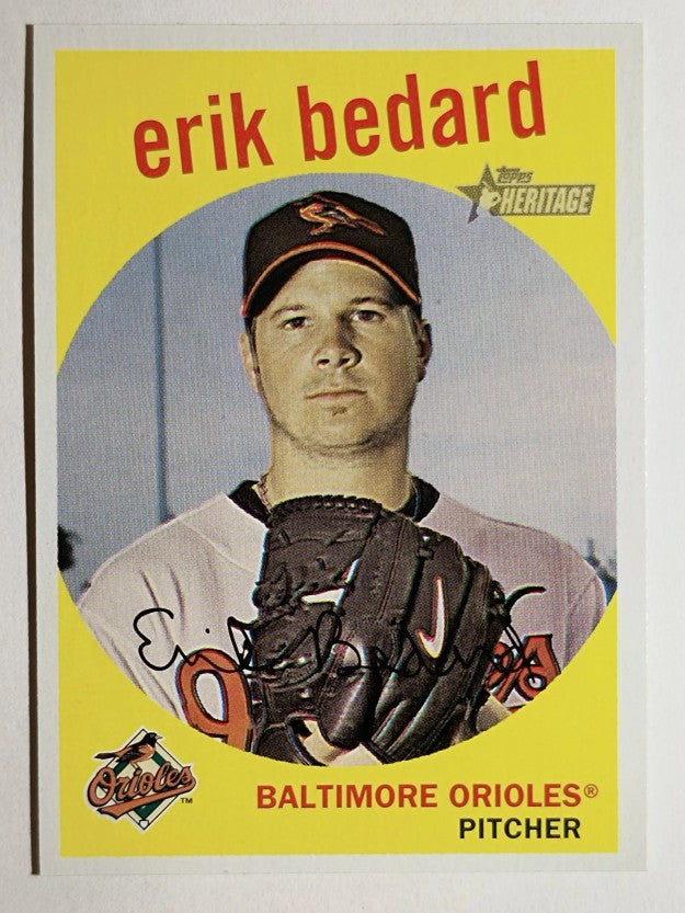 2008 Topps Heritage #349 Erik Bedard