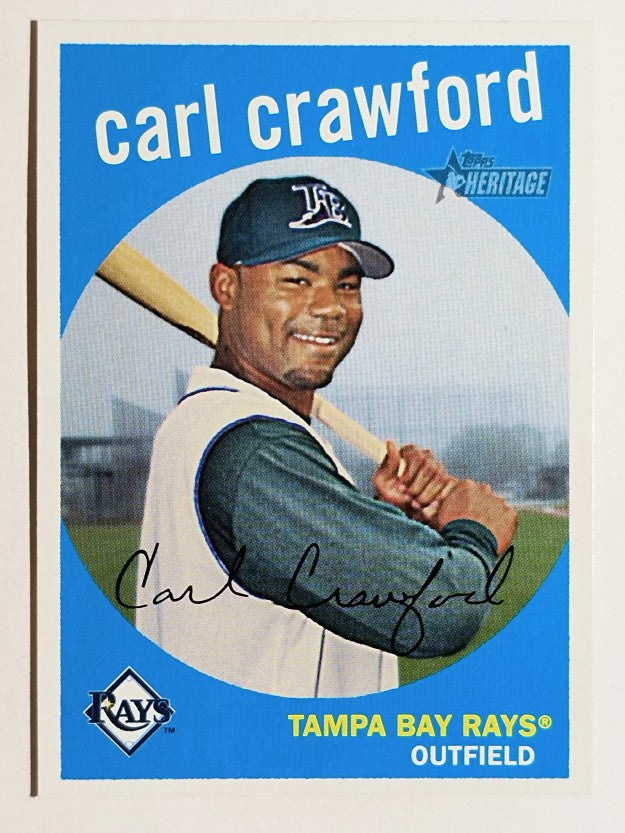 2008 Topps Heritage #352 Carl Crawford