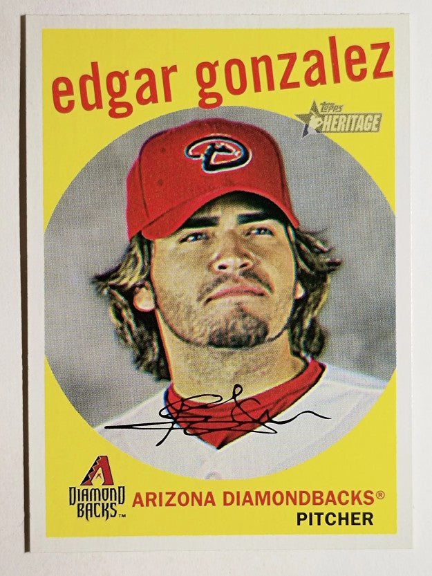 2008 Topps Heritage #355 Edgar Gonzalez