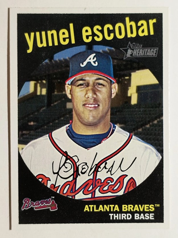 2008 Topps Heritage #356 Yunel Escobar