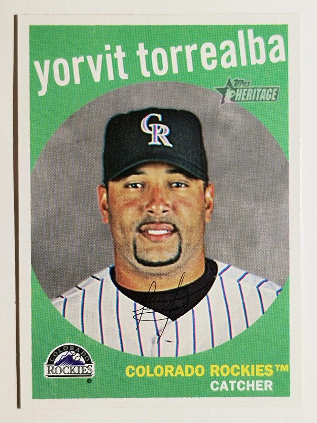 2008 Topps Heritage #357 Yorvit Torrealba
