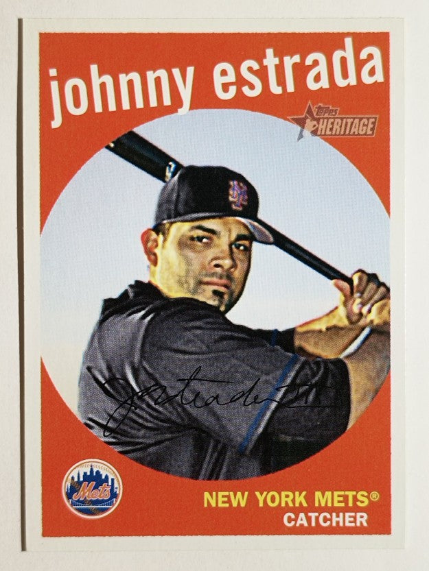 2008 Topps Heritage #378 Johnny Estrada