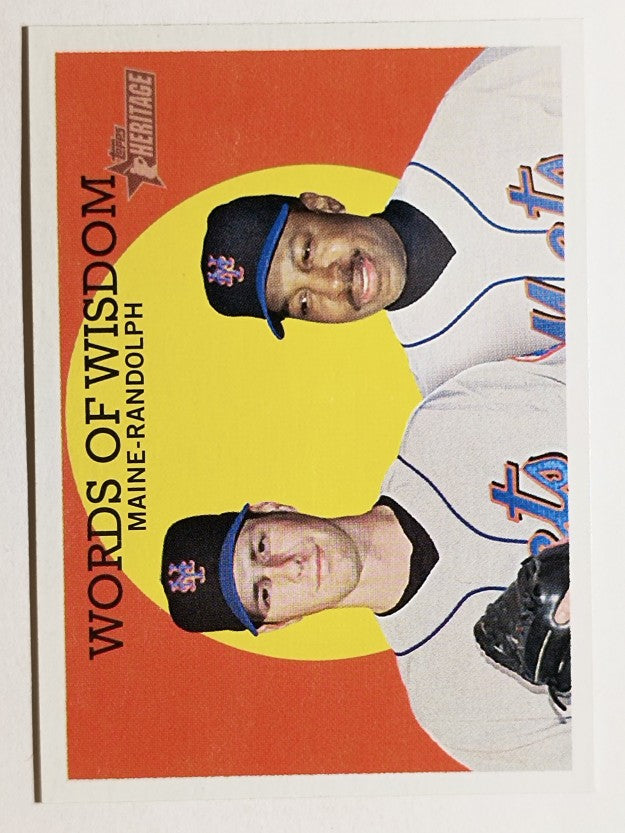 2008 Topps Heritage #383 John Maine/Willie Randolph MG