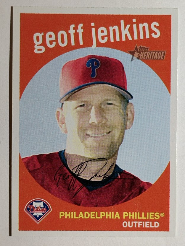 2008 Topps Heritage #385 Geoff Jenkins