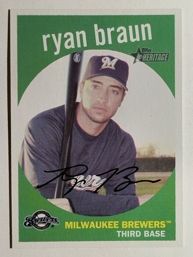 2008 Topps Heritage #390 Ryan Braun