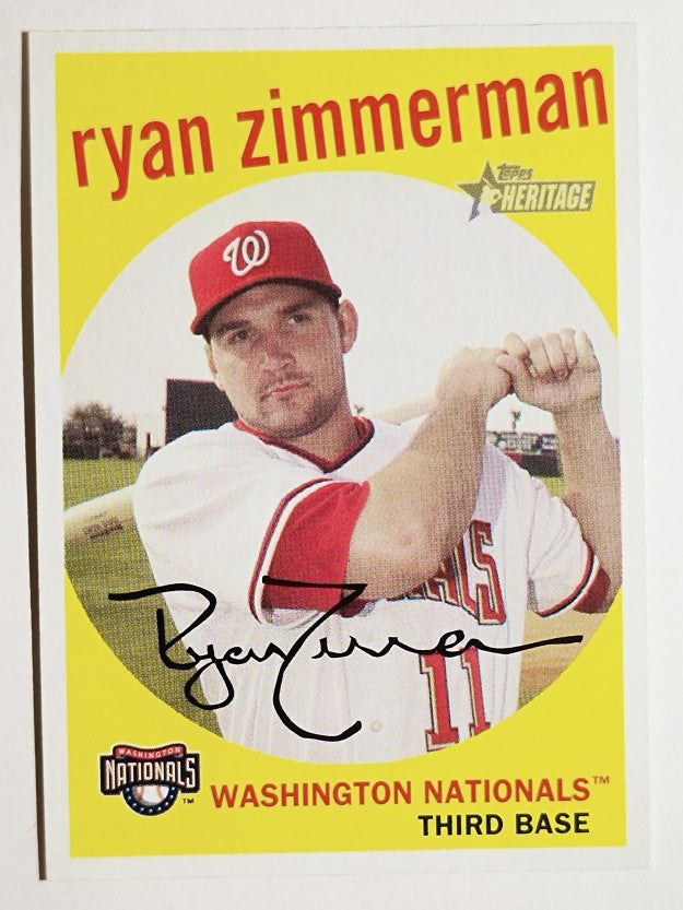 2008 Topps Heritage #391 Ryan Zimmerman