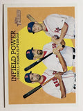 2008 Topps Heritage #392 Mike Lowell/Kevin Youkilis/Dustin Pedroia