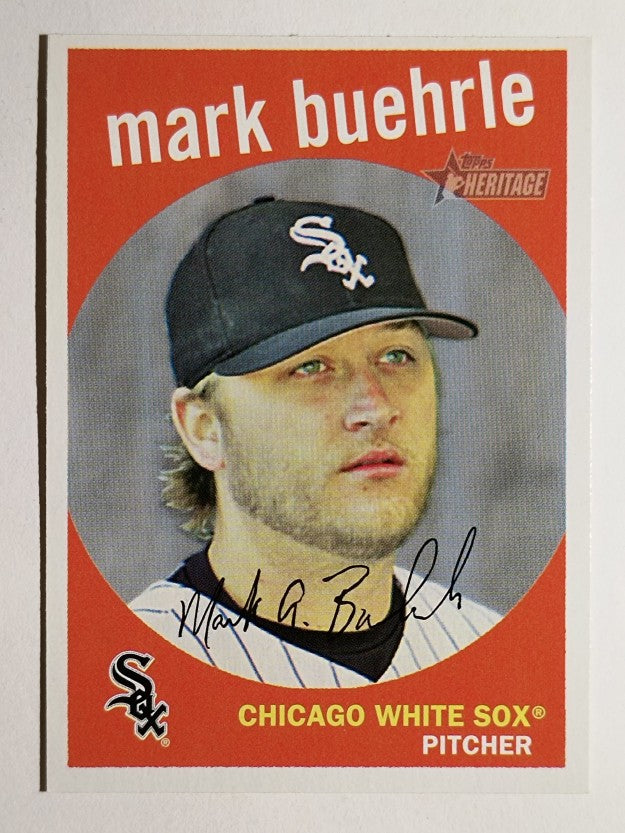 2008 Topps Heritage #410 Mark Buehrle