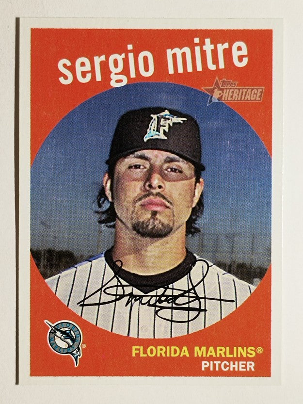 2008 Topps Heritage #411 Sergio Mitre