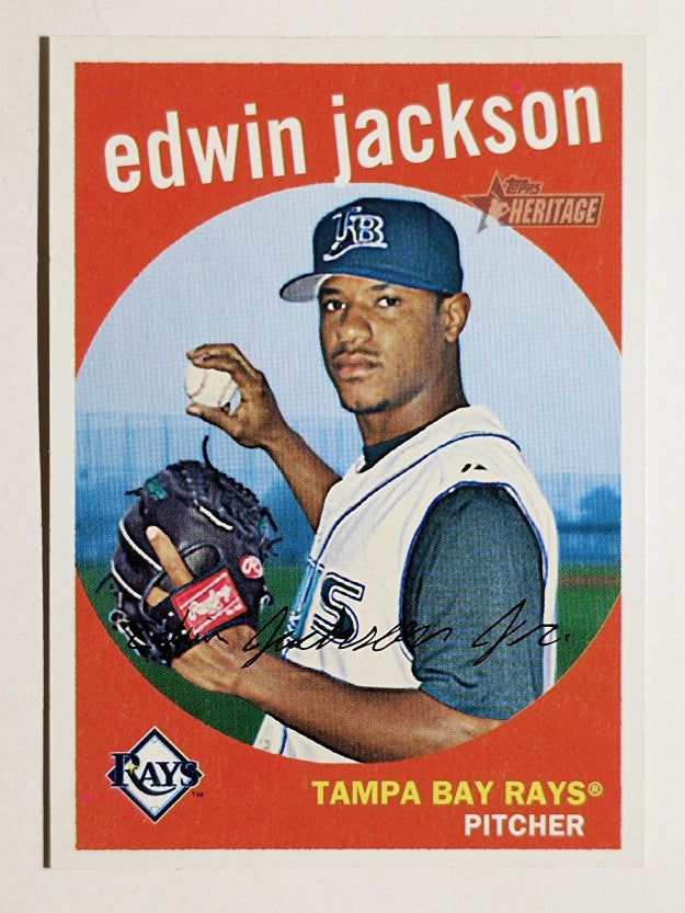 2008 Topps Heritage #413 Edwin Jackson
