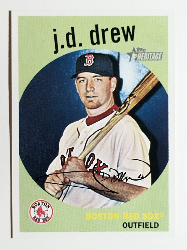 2008 Topps Heritage #414 J.D. Drew